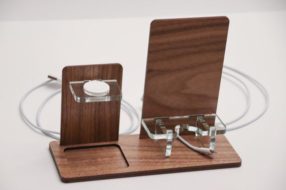 INSTANT DOWNLOAD iPhoneWatch Stand Combo SVG Ai Laser Cut Files