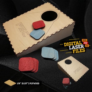 Cornhole Set SVG + Ai Laser Cut Files - DESCARGA INSTANTE