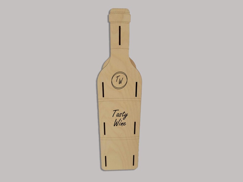 Bottle Shaped Wine Rack SVG Ai Laser Cut Files INSTANT Etsy Singapore