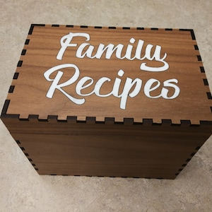 Recipe Box SVG Ai Laser Cut Files INSTANT DOWNLOAD image 2