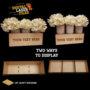 DIY Craft Box Kit svg + Ai Laser Cut Files -- INSTANT DOWNLOAD