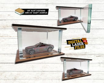 Hot Wheels Display Case SVG + Ai Laser Cut Files -- INSTANT DOWNLOAD