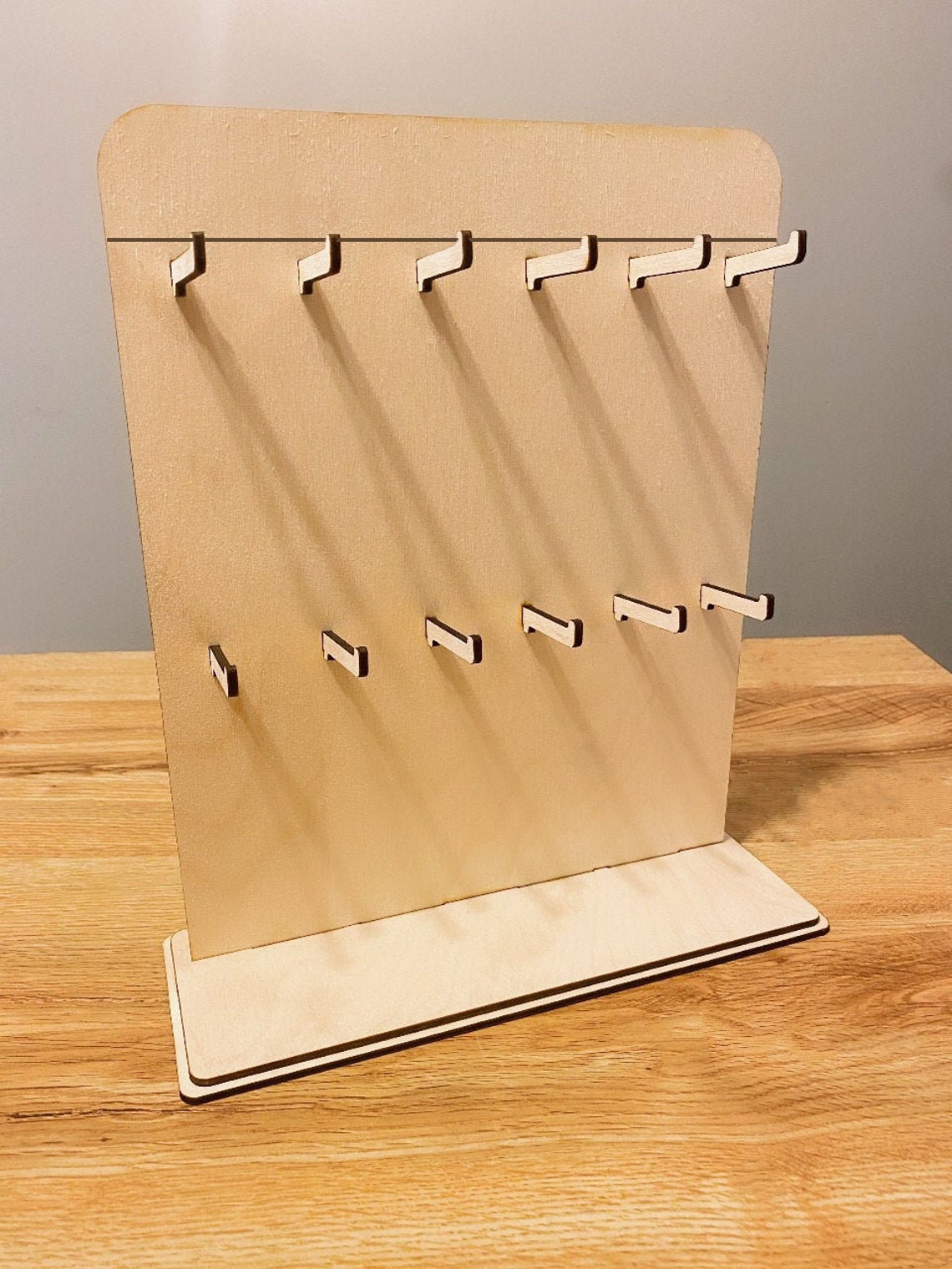 Double Keychain Stand SVG Ai Laser Cut Files INSTANT Etsy