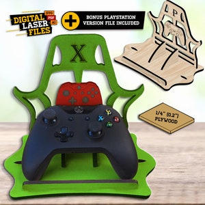 Controller Oasis Stand Two Versions SVG + Ai Laser Cut Files -- INSTANT DOWNLOAD