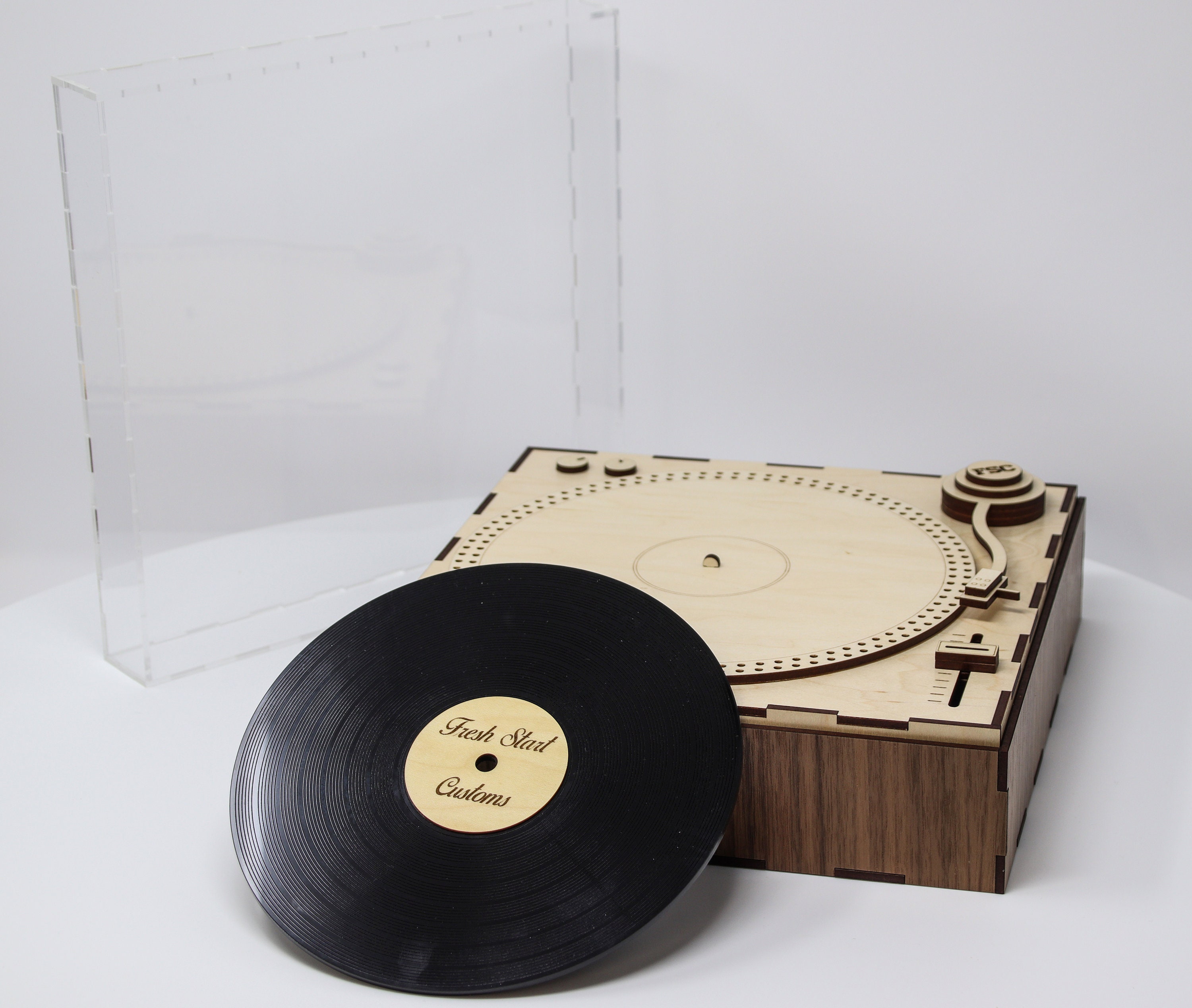 record player // linocut block print — House of Figs Studio