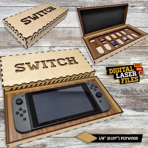 Switch Storage Box SVG Ai Laser Cut Files INSTANT DOWNLOAD imagem 1