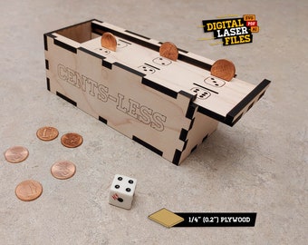 Cents-less the Game SVG + Ai Laser Cut Files -- DESCARGA INSTANTE