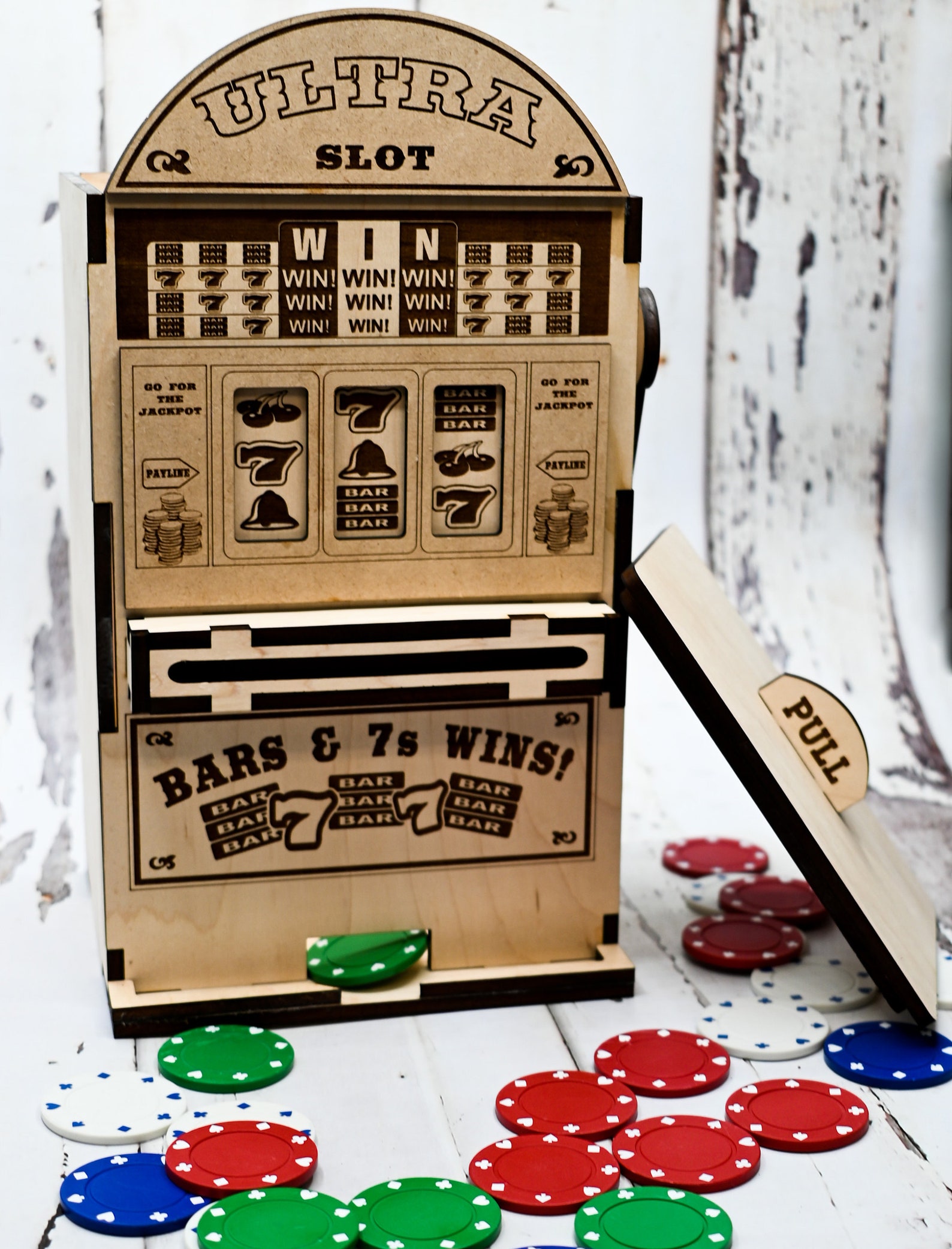XL Slot Machine Box Svg + Ai Laser Cut Files -- INSTANT DOWNLOAD - Etsy