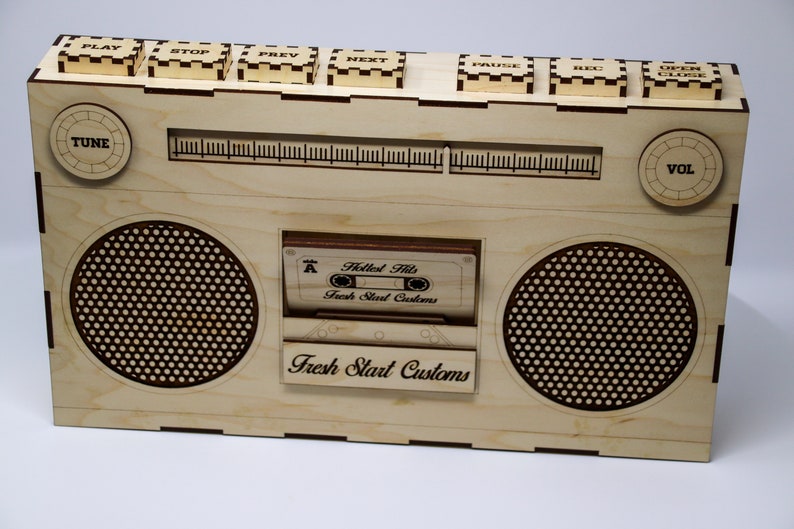 Boombox SVG + Ai Laser Cut Files -- INSTANT DOWNLOAD - Etsy