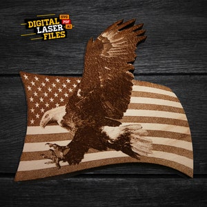 Flying Freedom SVG + Ai Laser Cut Files -- INSTANT DOWNLOAD