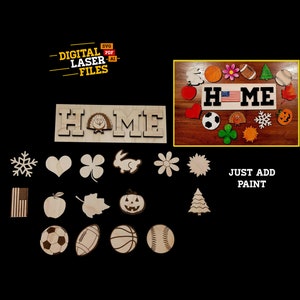 Home Sign SVG + Ai Laser Cut Files -- INSTANT DOWNLOAD
