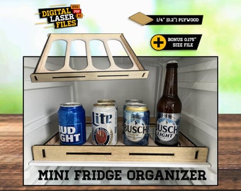 Drink Organizer SVG + Ai Laser Cut Files -- INSTANT DOWNLOAD