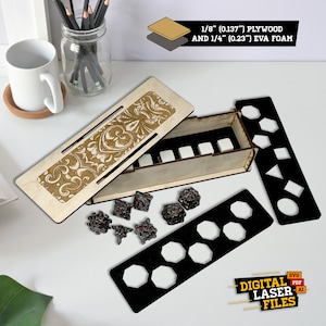 Dice Box SVG + Ai Laser Cut Files -- INSTANT DOWNLOAD