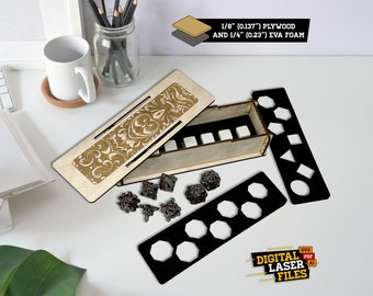 Dice Box SVG + Ai Laser Cut Files -- INSTANT DOWNLOAD