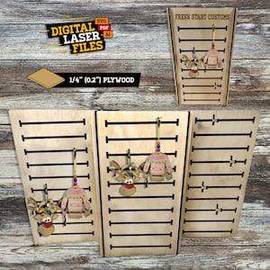Large Slotted Modular Display Stand SVG + Ai Laser Cut Files -- INSTANT DOWNLOAD