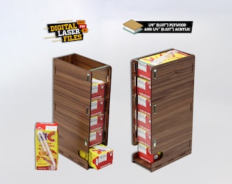 Juice Box Holder SVG + Ai Laser Cut Files -- DESCARGA INSTANTÁNEA