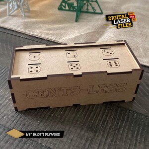 Cents-less the Game (version 2 - Thinner Wood Model) SVG + Ai Laser Cut ...