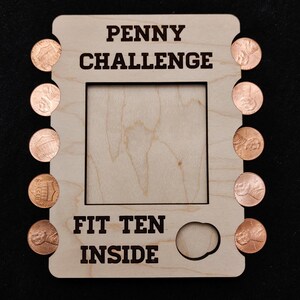 Penny Challenge Puzzle SVG Ai Laser Cut Files INSTANT DOWNLOAD image 6