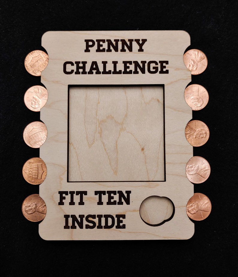 Penny Challenge Puzzle SVG Ai Laser Cut Files INSTANT DOWNLOAD image 6