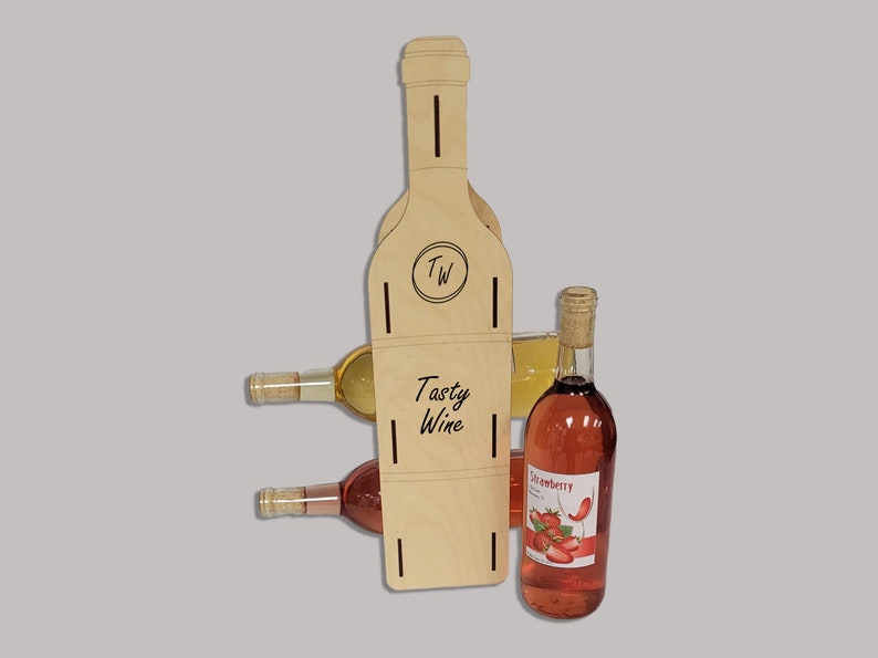 Bottle Shaped Wine Rack SVG Ai Laser Cut Files INSTANT Etsy Singapore