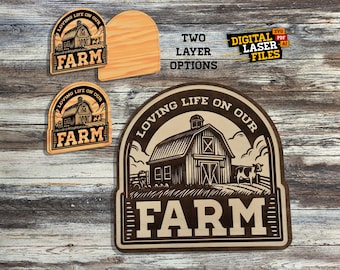 Our Farm v3 SVG + Ai Laser Cut Files -- INSTANT DOWNLOAD