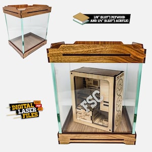Medium Item Display SVG + Ai Laser Cut Files -- INSTANT DOWNLOAD