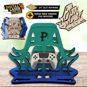 Timbertech Controller Holder Duo SVG + Ai Laser Cut Files -- INSTANT DOWNLOAD