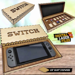 Switch Storage Box SVG Ai Laser Cut Files INSTANT DOWNLOAD imagem 10