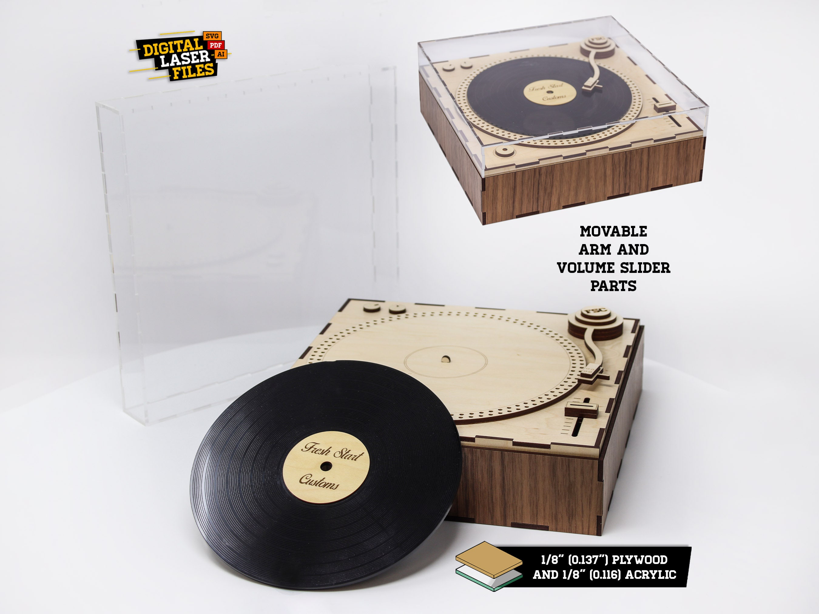 Mini Record Holder Holds 35 LP Records