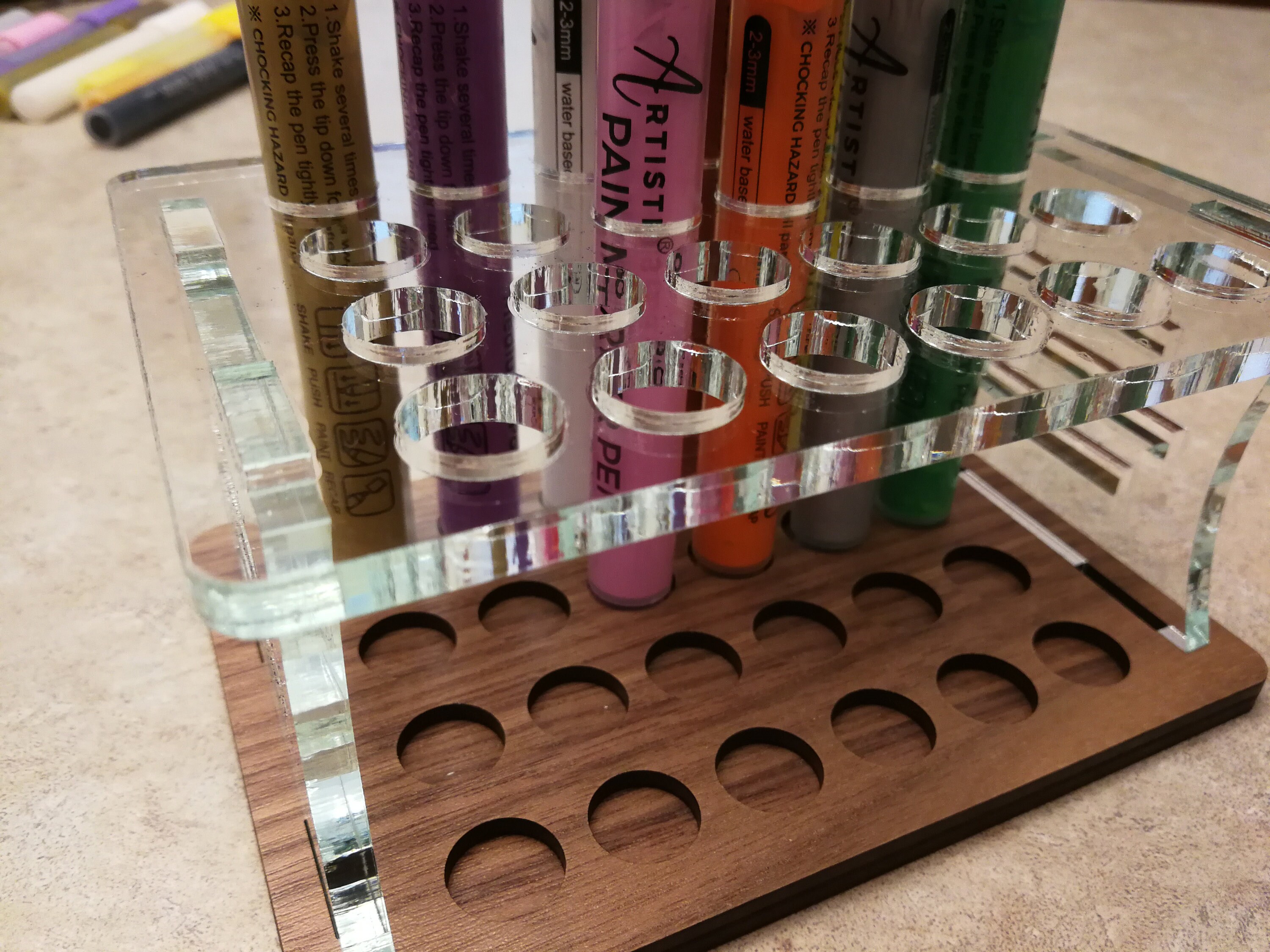 Paint Marker Holder SVG Ai Laser Cut Files INSTANT Etsy Canada