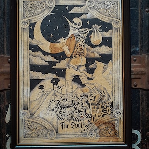 The Fool Tarotkaart A4-afdruk
