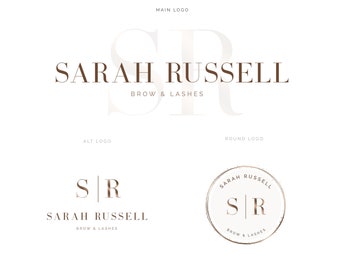 Beauty Logo, Makeup Artist Logo, Lash & Brow Artist Logo, Nail Artist Logo, Rose Gold Branding kit, Beauty Salon Logo, Photography Logo