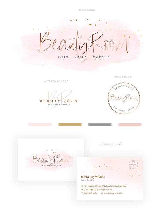 Makeup Artist Logo Hair Stylist Logo Beauty Salon Logo Etsy