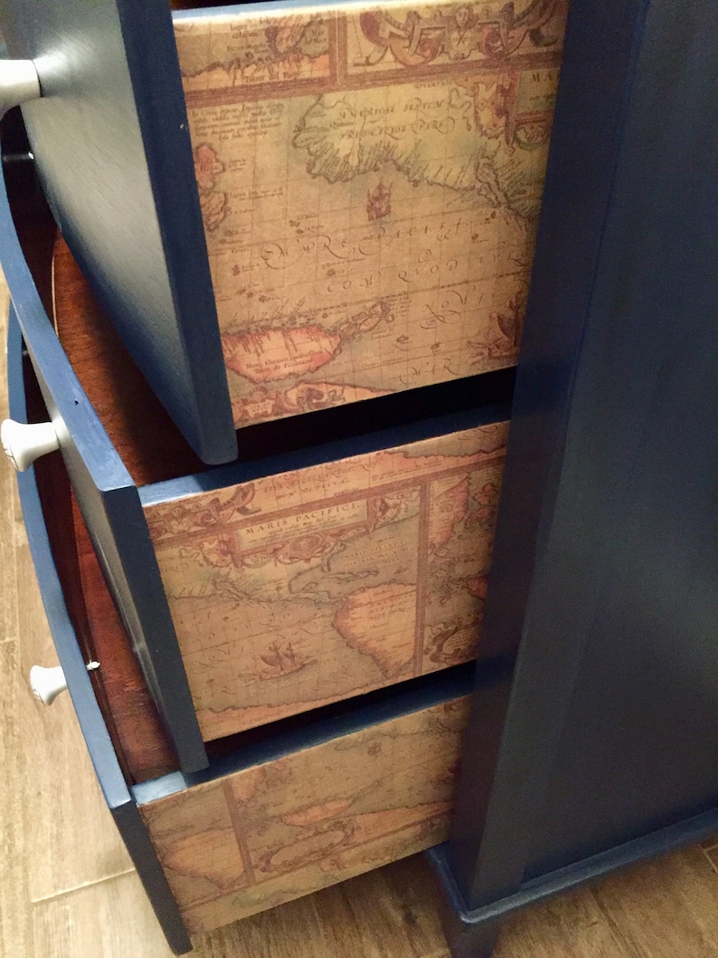 SOLD Vintage Nautical Anchor Dresser Etsy