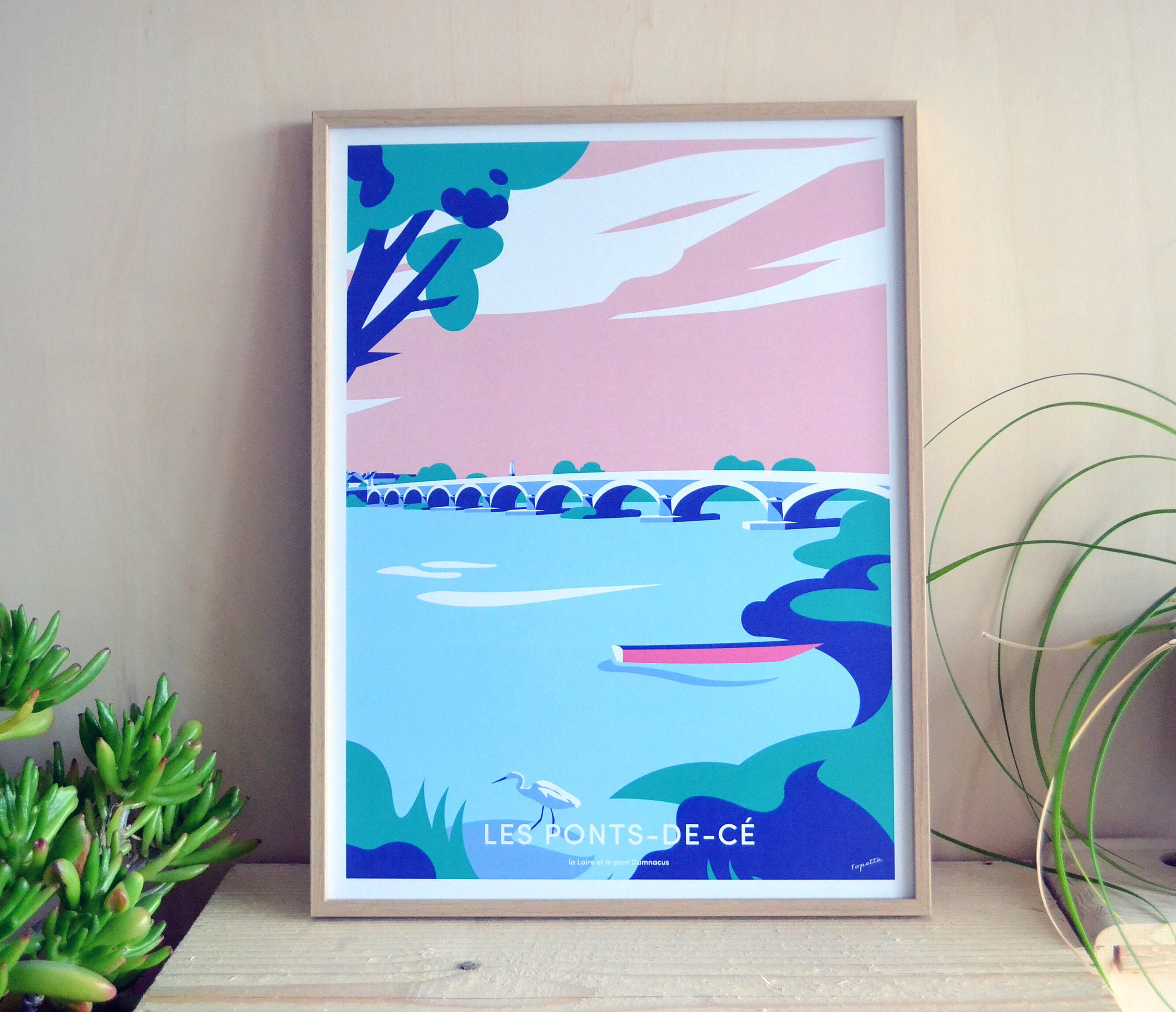 Affiche Décorative Voyage Vallée de La Loire