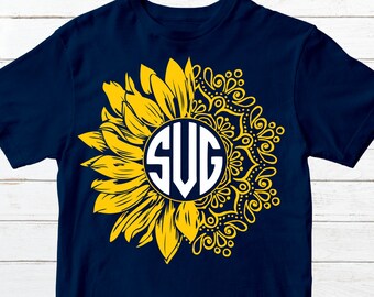 Download Sunflower Mandala Svg Etsy