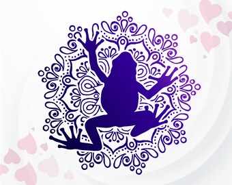 Download Frog Mandala Svg Etsy