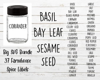 Spice Labels Svg Etsy