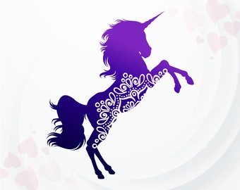 Download Unicorn Mandala Svg Etsy