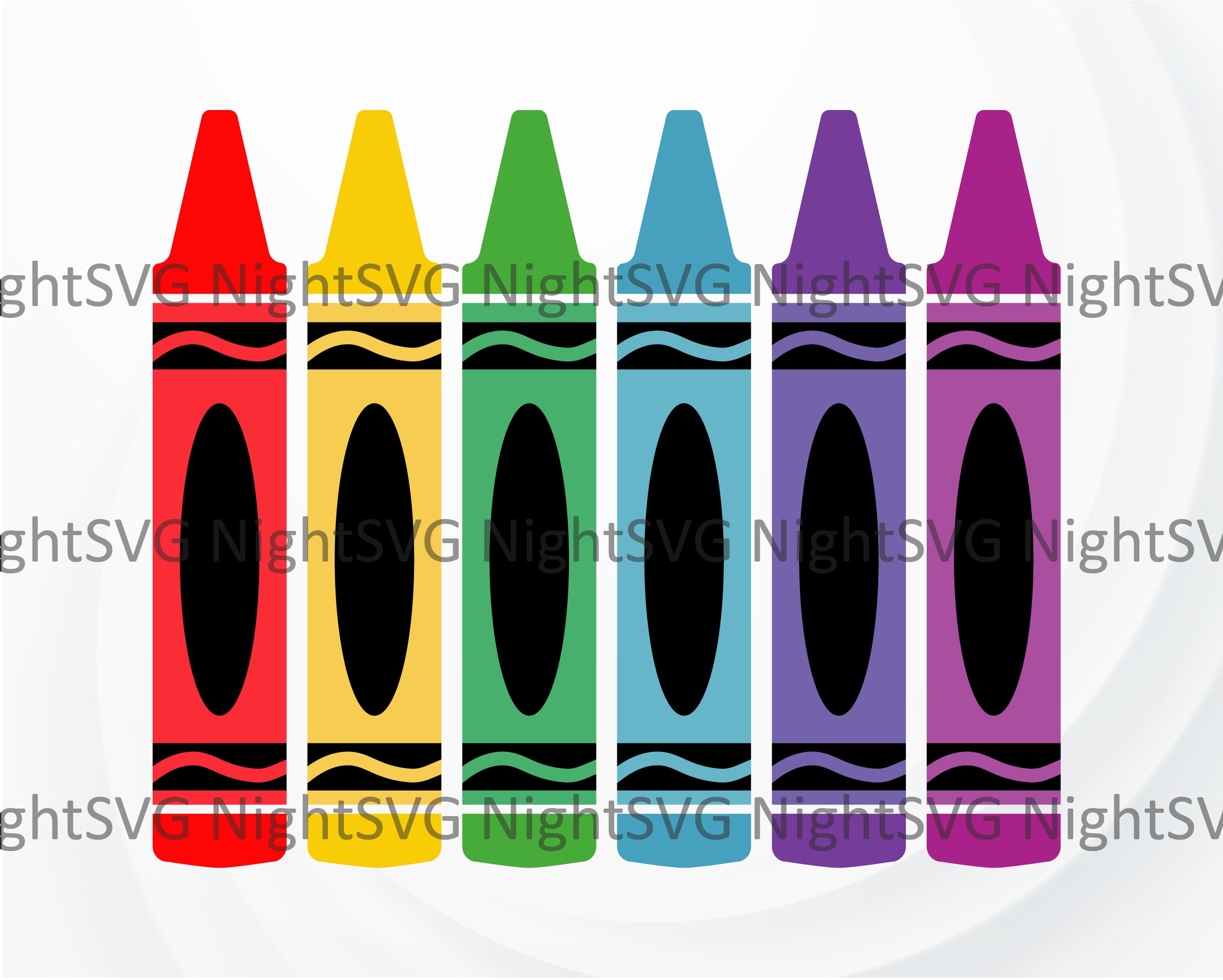 Crayon SVG File for Cricut Teacher SVG Crayons Svg School Etsy