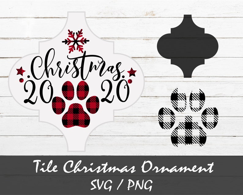 Download Tile Ornament SVG Dog Ornament Christmas SVG First pet | Etsy