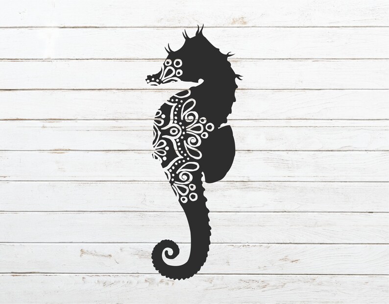 Download Seahorse Mandala SVG Mandala Sea Animal SVG Ocean svg | Etsy