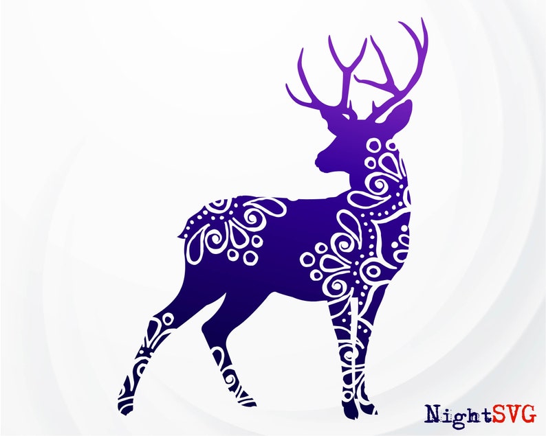 Download Deer Mandala svg Deer SVG Deer Zentangle SVG Deer SVG for ...