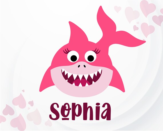 Download Baby Girl Shark Svg Shark Split Monogram Svg Cute Shark Svg Etsy