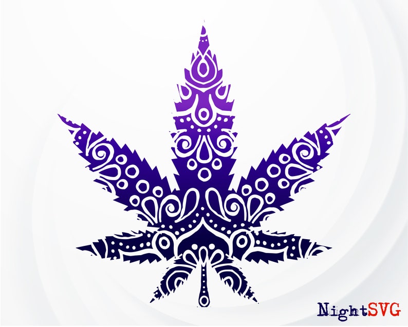 Cannabis Mandala SVG Marijuana SVG Plants SVG Marijuana | Etsy