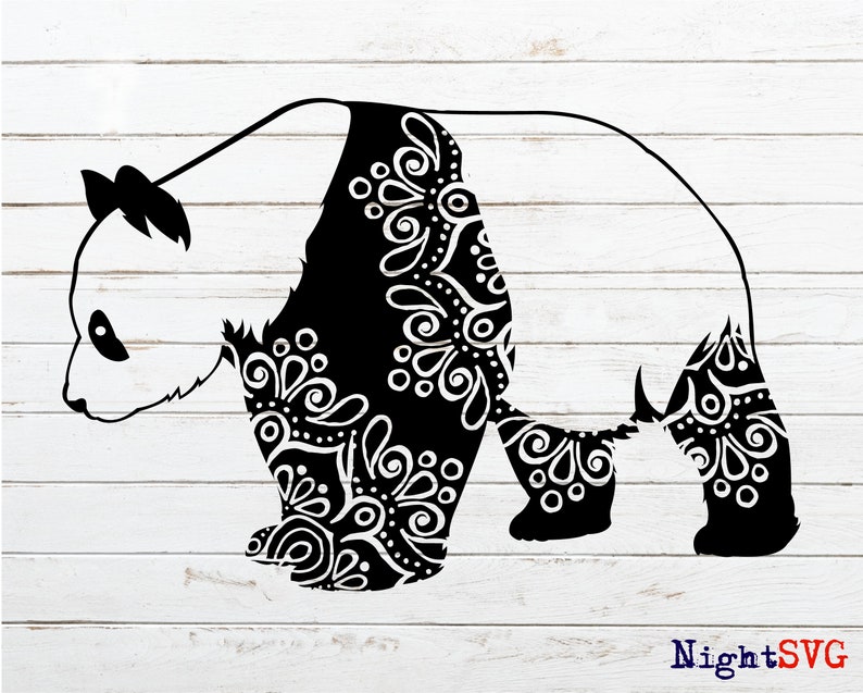 Download Panda Mandala SVG Panda for Cricut Panda Mama bear SVG | Etsy
