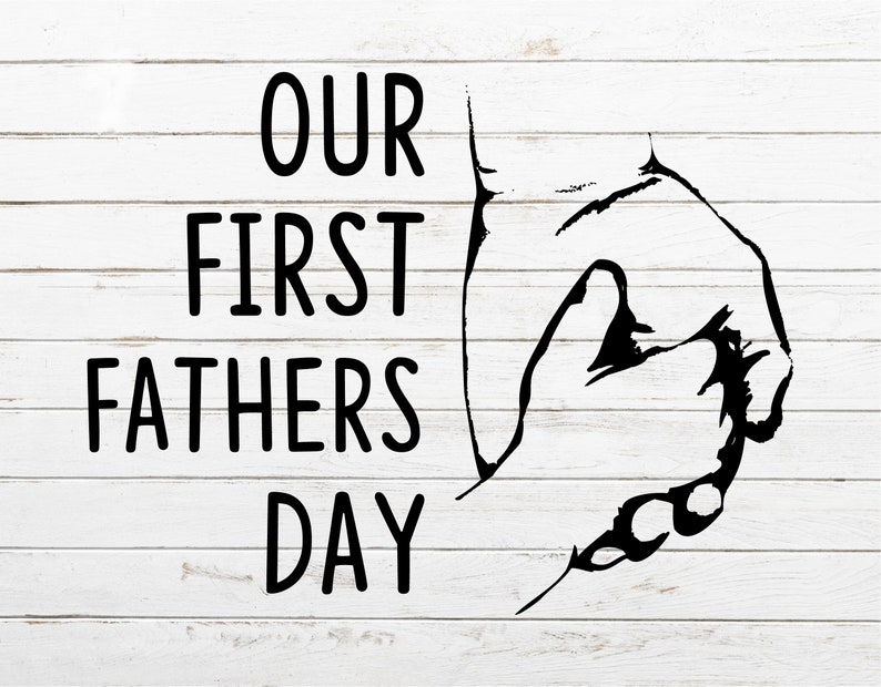 Our first Fathers day SVG Dad svg New dad SVG Papa svg for ...