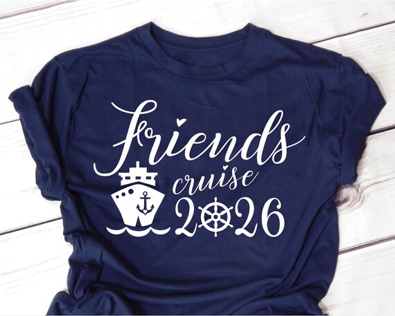 Friends Cruise 2026 SVG, Summer Vacation SVG, Friends Trip svg, Ship svg file for Shirt, Cricut, Silhouette, Sublimation PNG
