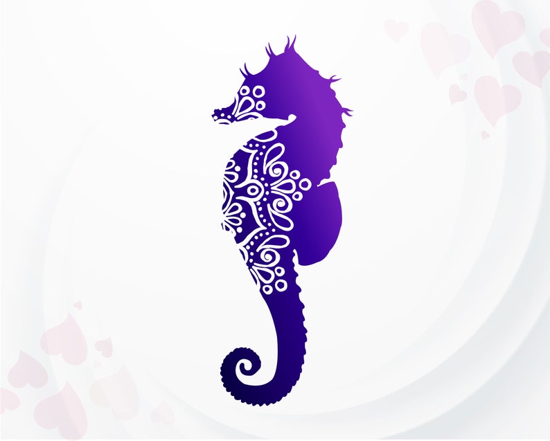 Download Seahorse Mandala SVG Mandala Sea Animal SVG Ocean svg | Etsy