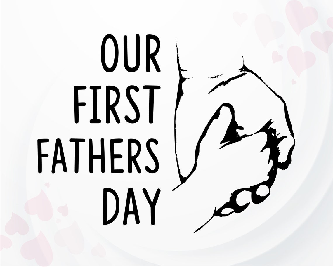 Our first Fathers day SVG Dad svg New dad SVG Papa svg for | Etsy